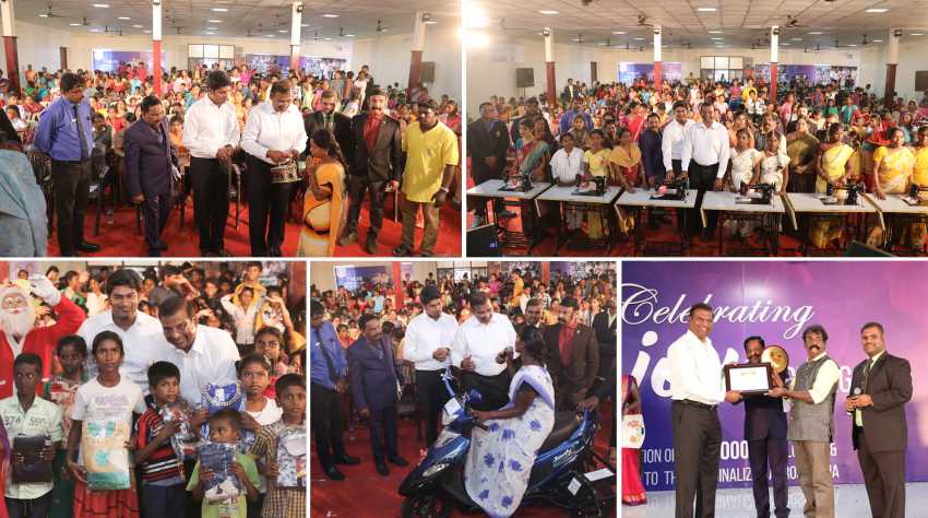 SEESHA – Distribution of new clothes to 1 lakh underprivileged Children and distribution of welfare aids at Coimbatore
