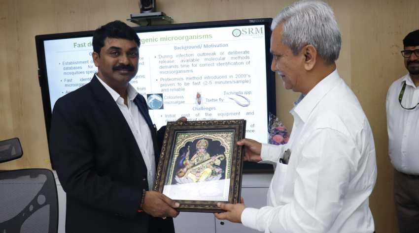 DRDO Chairman, Dr. G. Satheesh Reddy, visits SRM AP Appreciates SRM AP efforts to emerge as a hub for new technology development