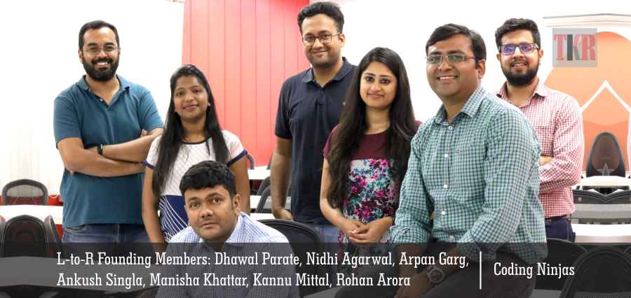 L-to-R Founding Members Dhawal Parate Nidhi Agarwal Arpan Garg_Coding Ninjas | the education magazine