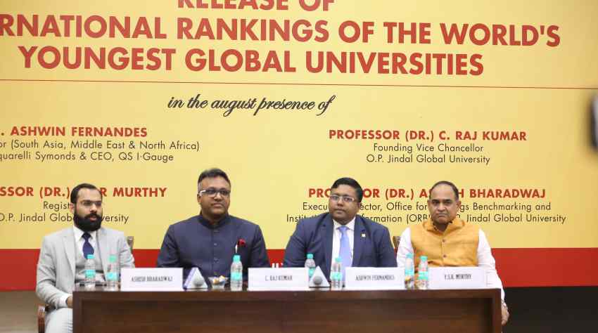 JGU Enters into QS Top 150 'Young' Universities Globally in the QS Young University Rankings 2020 | The Knowledge Review