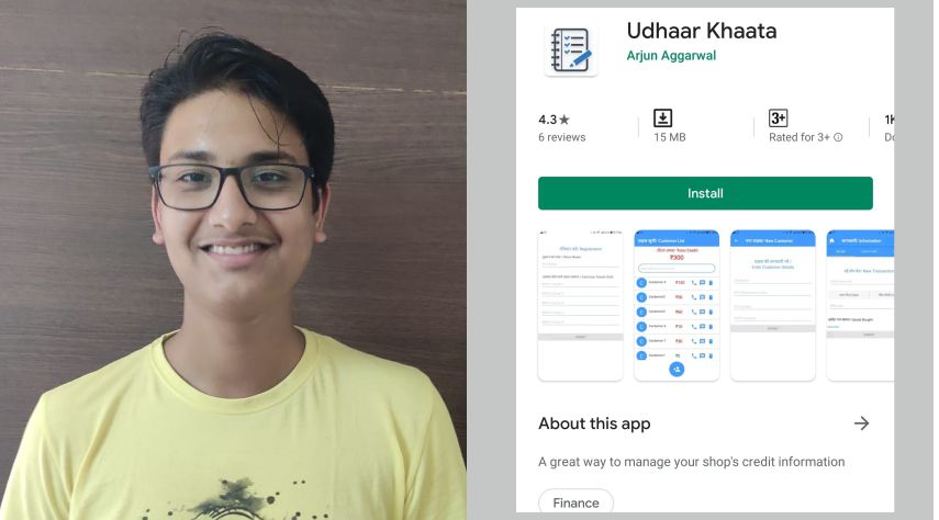 12th grade student creates an “Udhaar Khaata” App for small shopkeepers and vendors | Educational News [ Education Magazine ]